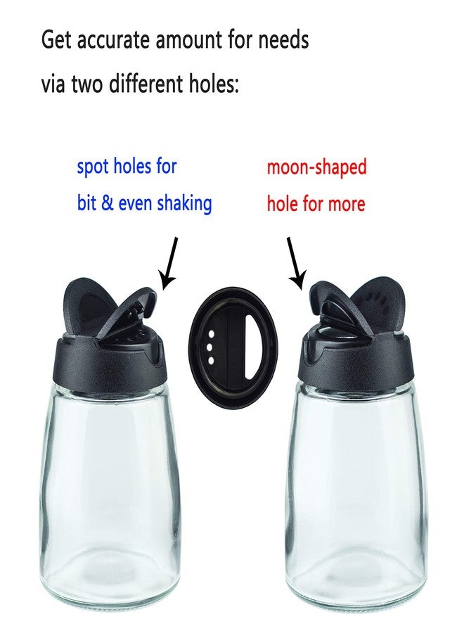 MILEKE Salt and Pepper Shakers, Moisture-Proof Condiment holders 150ML, 2/pack - Image 4