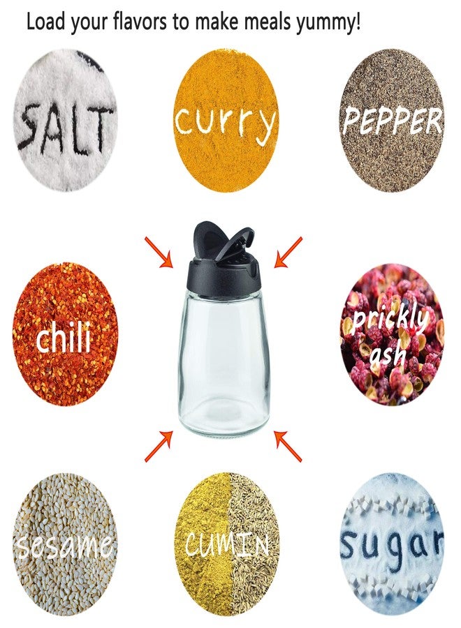MILEKE Salt and Pepper Shakers, Moisture-Proof Condiment holders 150ML, 2/pack - Image 2