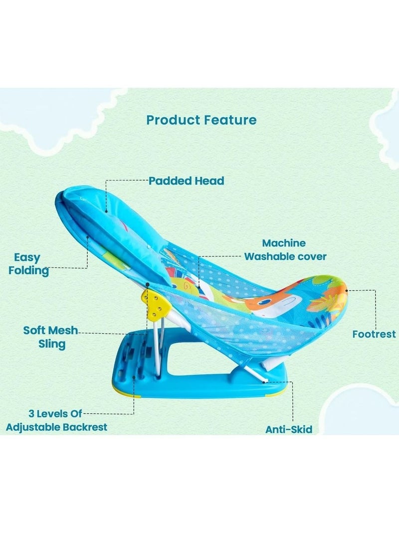 BABYCARA - 3-Position Deluxe Non-Slip Secure Foldable Bather For Newborn - Image 1