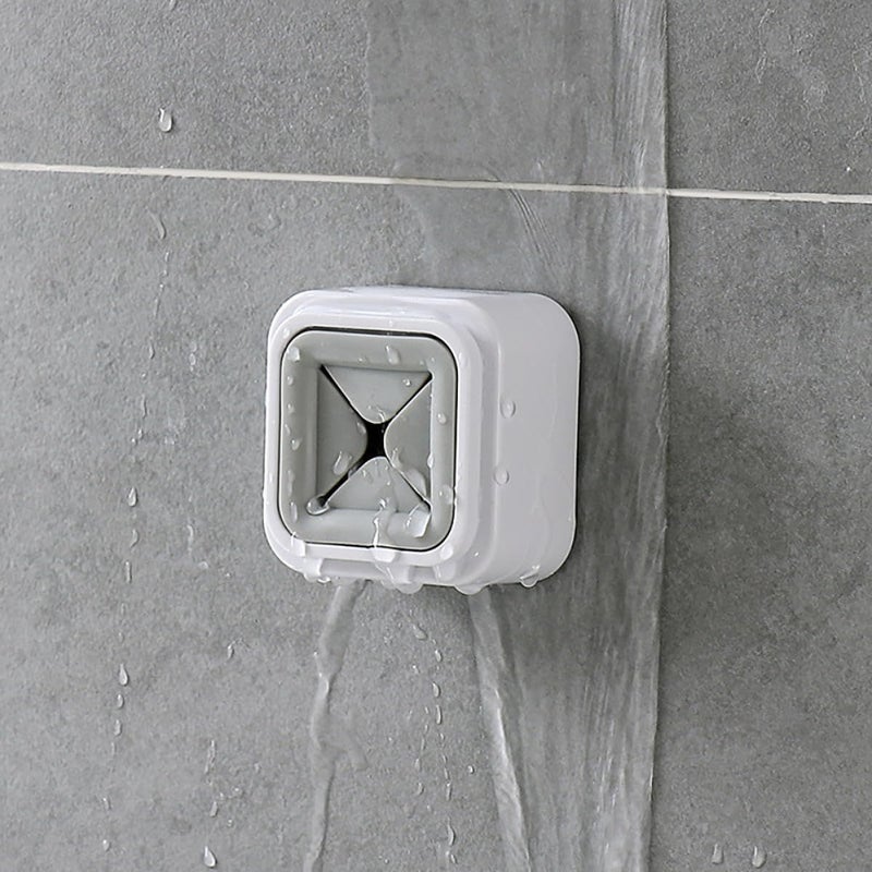 SUPVOX 4 Gray Self Adhesive Towel Holder Set For Bathroom And Kitchen Storage - Image 5
