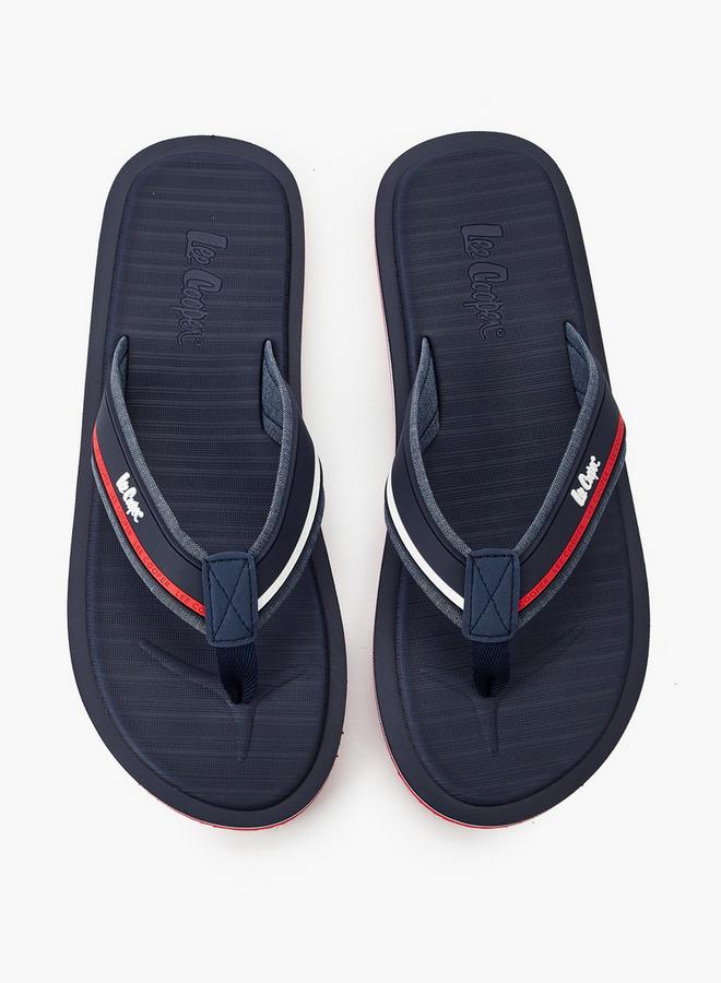 Lee Cooper Men Logo Detail Flip-Flops - Image 2