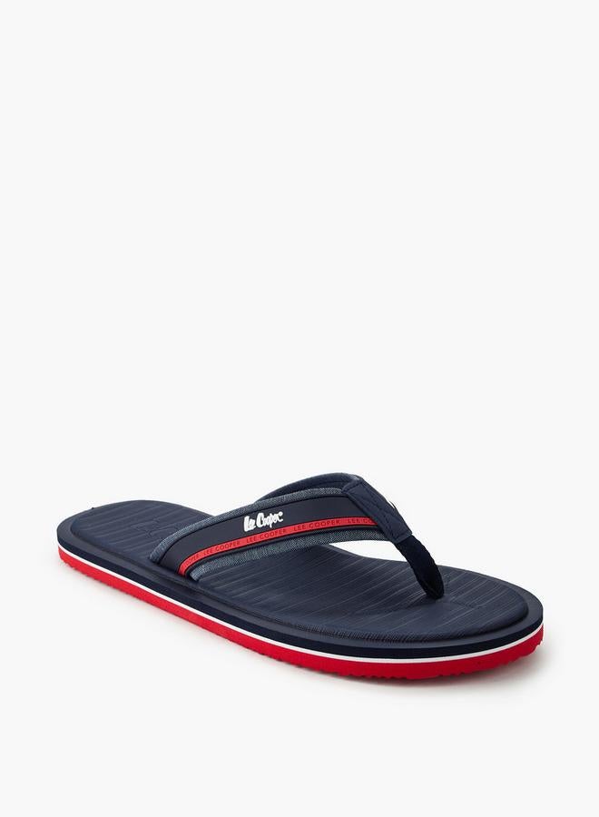 Lee Cooper Men Logo Detail Flip-Flops - Image 1