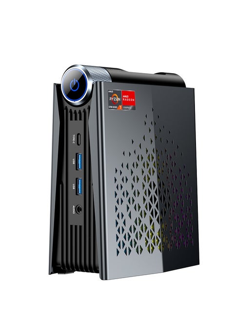 Mini PC with AMD Ryzen7 5700U(up to 4.3GHz) Processor, 16GB RAM 512GB SSD, 4K HDMI/4K DP1.4/Small PC, WiFi6/Bluetooth5.2 Business/Office/HTPC