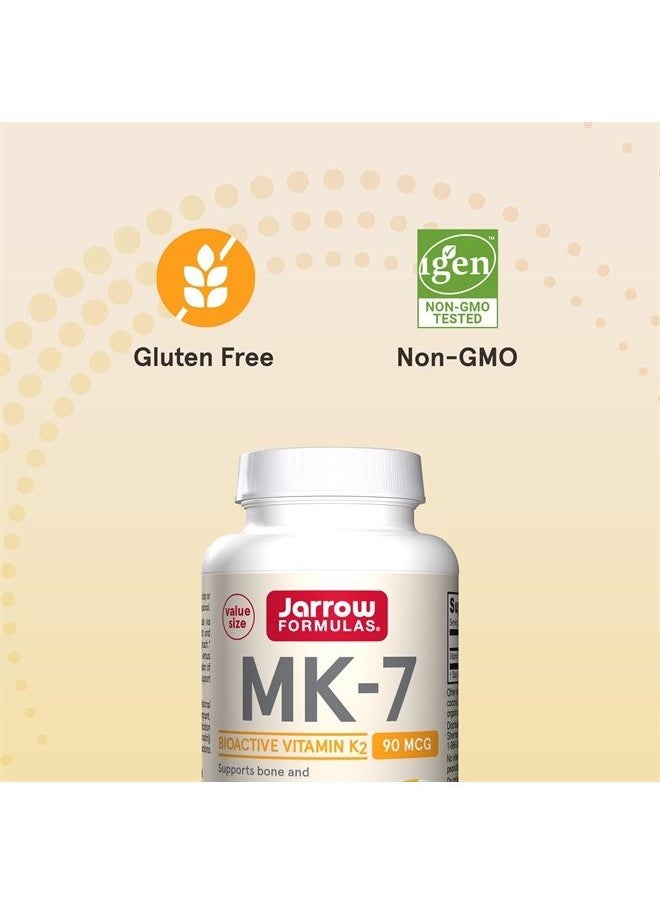 jarrow formulas - MK-7 90 mcg - Bioactive Form of Vitamin K2 - 120 Servings (Softgels) - For Bone & Cardiovascular Health - Vitamin K2 MK-7 Dietary Supplement - K2 Vitamin Supplement MK-7 - Gluten Free - Image 1