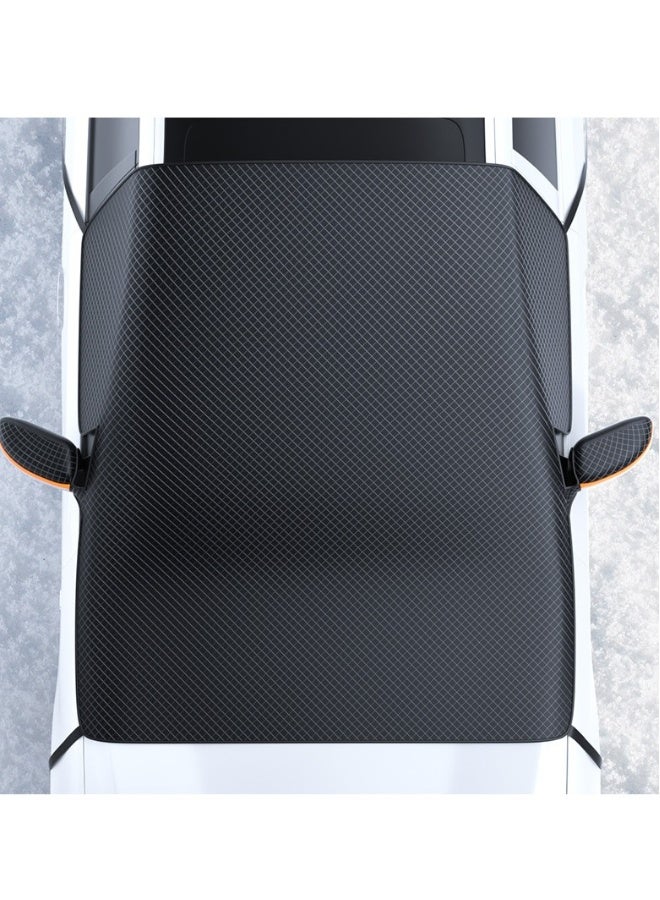 Generic Car front sun block enlarged moisture-proof Oxford cloth car sun protection heat insulation thickened snow block aluminum film sunshade  - Image 3