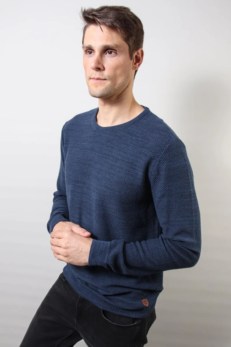 Alexander Gardi Honeycomb Knitted Crew Neck Sweater (E20-18803)