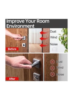 RATSAW Door Seal Strip Door Weather Stripping Self-Adhesive Rubber Door Insulation Weather Strip for Window and Door Soundproofing D Shape Weatherstripping for Door Frame Gap Blocker  - Image 3
