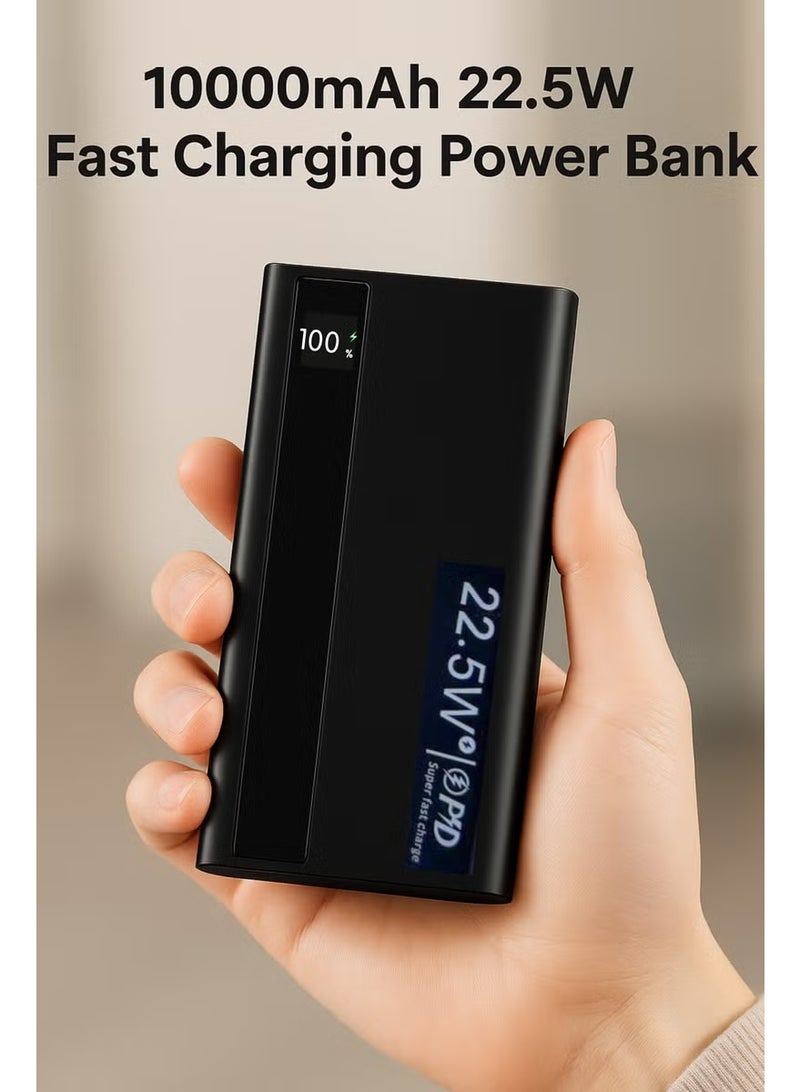 LEVINO 10000mAh Fast Charging Power Bank 22.5W PD – Flight Approved, Ultra-Slim Portable Charger with USB-C In/Out, Dual USB Outputs & Micro Input - Image 2
