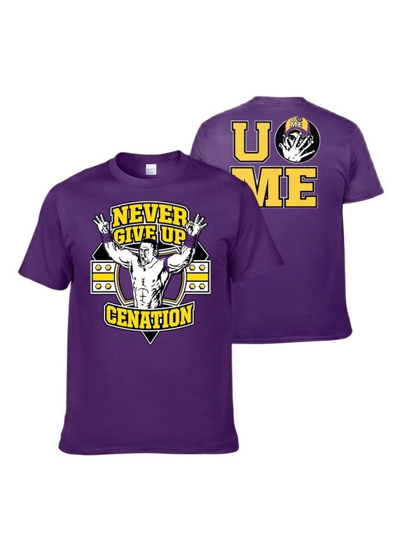 Men's T-Shirt 3D Printed Wrestler T-Shirt Double Sided Printed Short Sleeve Top - Image 1