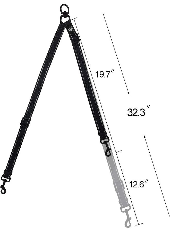 Mumoo Bear Dog Leash Coupler No Tangle Double Dog Dual Adjustable Splitter Lead Trainer Leash For Two Dogs - Image 5