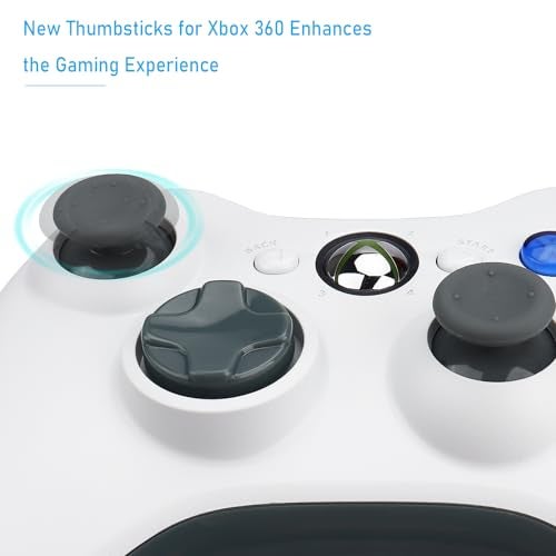 Ikpek 8 Pcs Replacement Thumbsticks for Xbox 360 Controller, Plastic Thumb Stick Joystick Grip Replacement for Xbox 360 Controller Accessories - Image 4