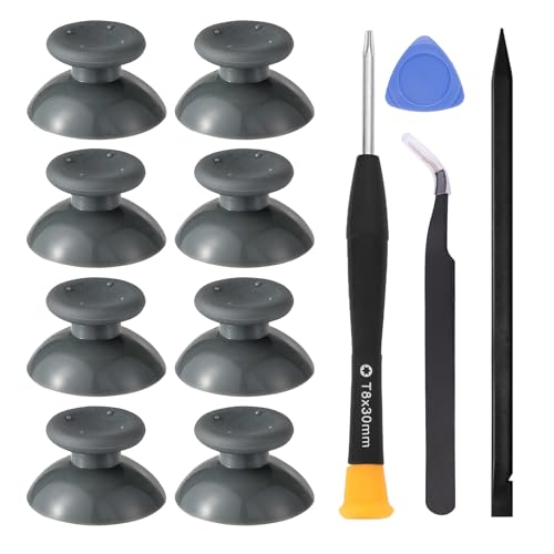 Ikpek 8 Pcs Replacement Thumbsticks for Xbox 360 Controller, Plastic Thumb Stick Joystick Grip Replacement for Xbox 360 Controller Accessories - Image 1