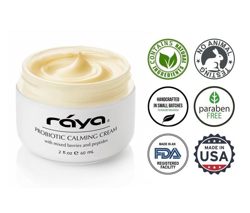 Raya Probiotic Calming Cream (309) | Moisturizing, Anti-Aging, and Calming Face Cream for Sensitive, Irritated, and Mature Skin | Soothes Over-Reactive Skin and Helps Reduce Fine Lines and Wrinkles - Image 5