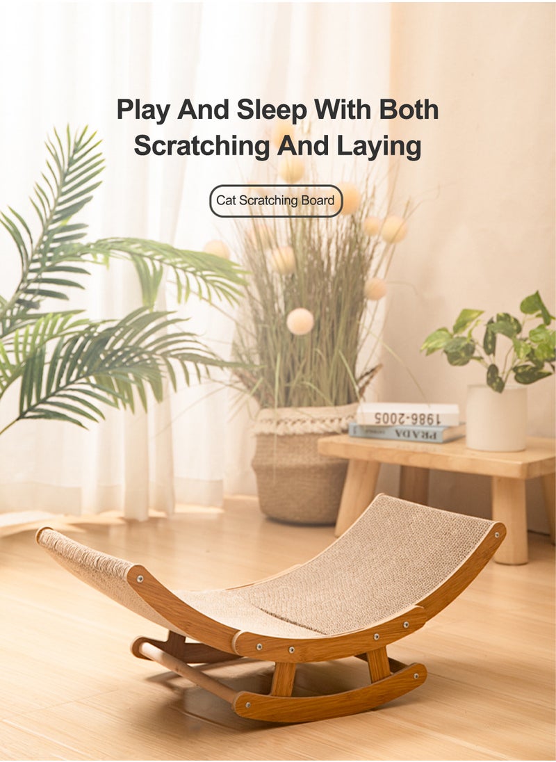 Kidle - Cat Chair Bed Cat Scratcher Lounge Chair Cat Scratcher Mat Cat Scratching Board Sofa Cat Claw Grinding Board Kitten Scratch Pad Indoor Cats Scratcher Toys - Image 1