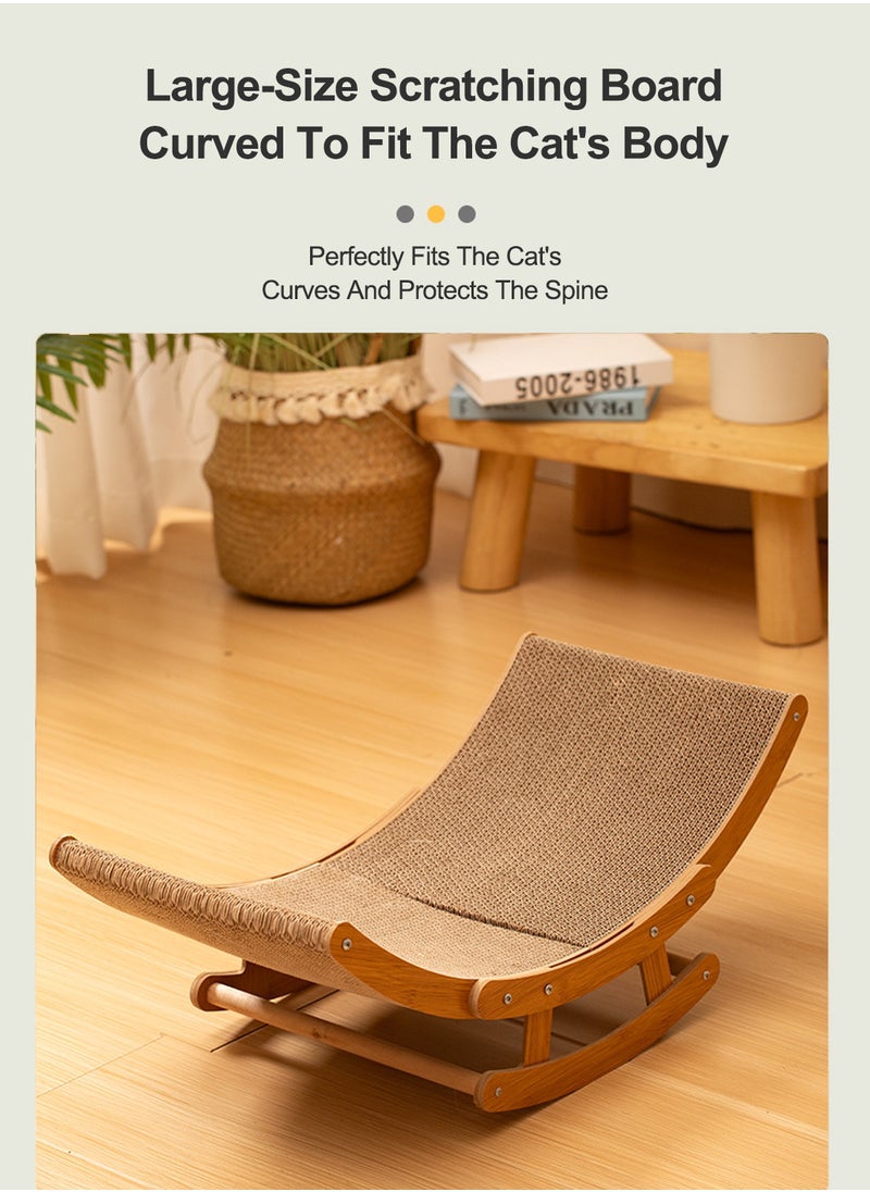 Kidle - Cat Chair Bed Cat Scratcher Lounge Chair Cat Scratcher Mat Cat Scratching Board Sofa Cat Claw Grinding Board Kitten Scratch Pad Indoor Cats Scratcher Toys - Image 1