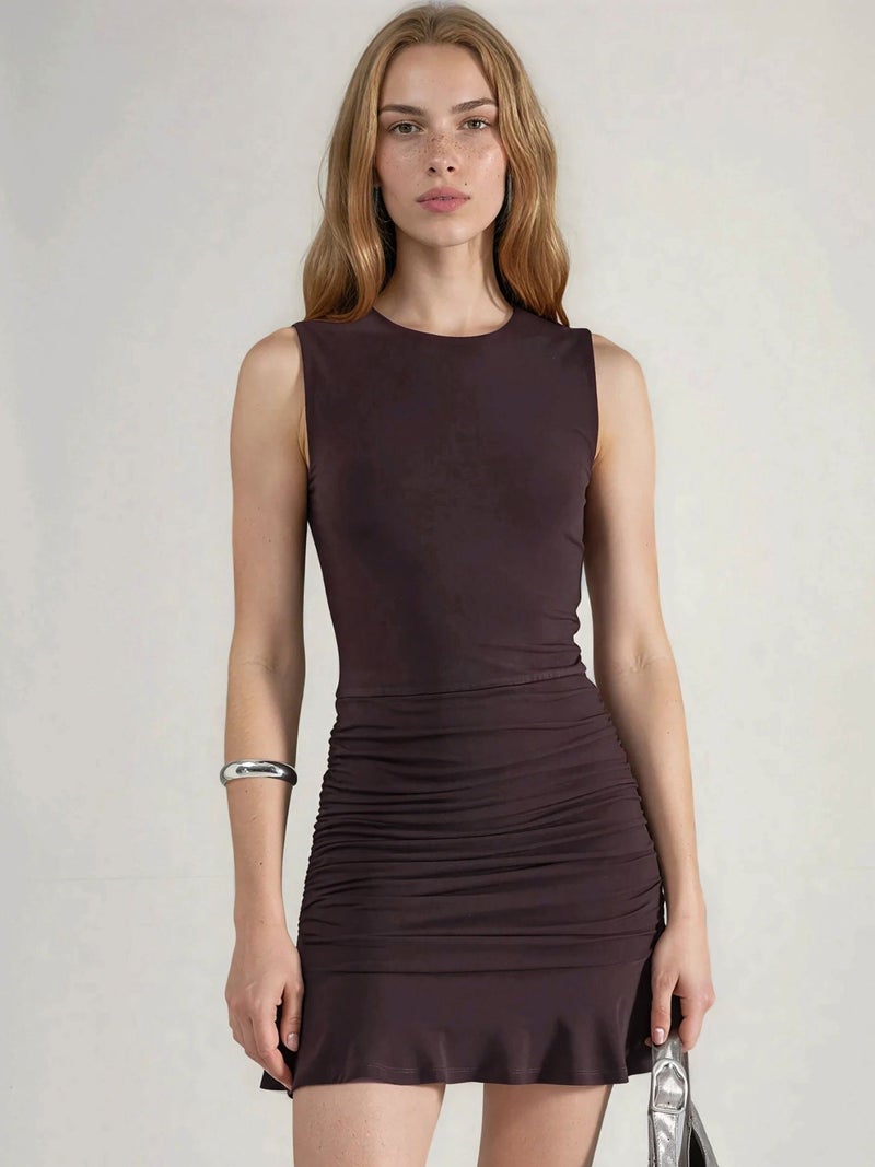 HICCUP Frilly Mini Bodycon Dress - Image 1