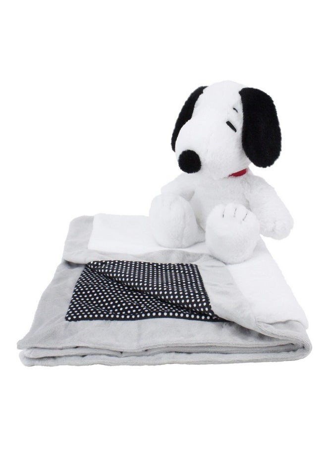 أنيمال أدفينتشور ®| Peanuts®| مجموعة Snoopy Cuddle Bundle™| مجموعة 2 في 1 من القطيفة مقاس 10 بوصات وبطانية مقاس 28 × 34 بوصة  - Image 1
