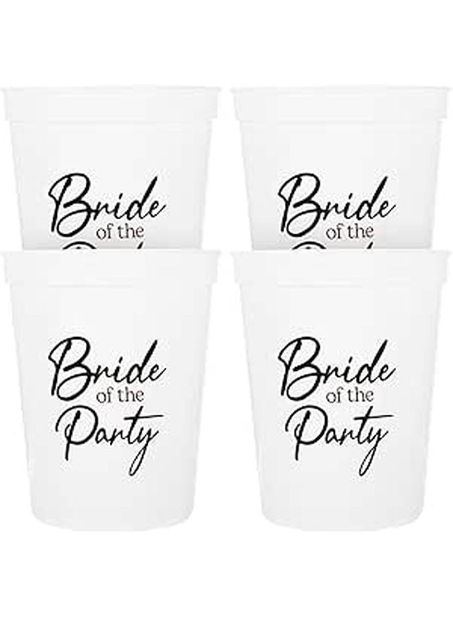 Unbreakable Plastic Wine Cups 4 Pack Clear Reusable For Wedding And Party Gatherings - Image 1