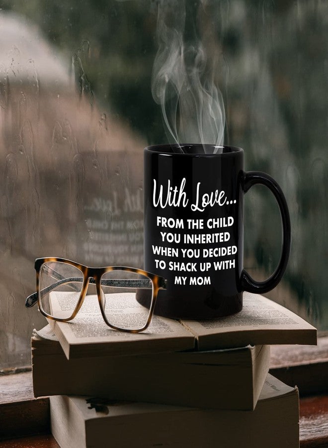 Cabtnca Step Dad Fathers Day Gift, Funny Coffee Mug 11Oz With Keychain, Fathers Day Birthday Gifts for Step Dad from Daughter, From The Child You Inherited - Image 3