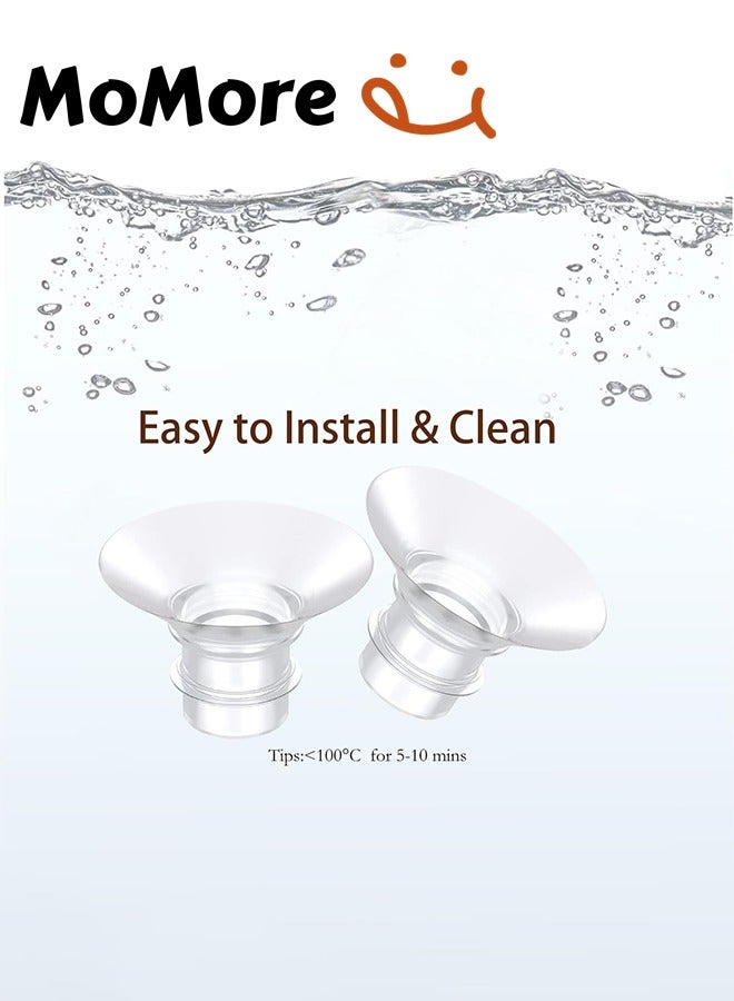 Momore 6 Piece Breast Pump Converter Practical Replacement Inserts Accessory Set - Image 5