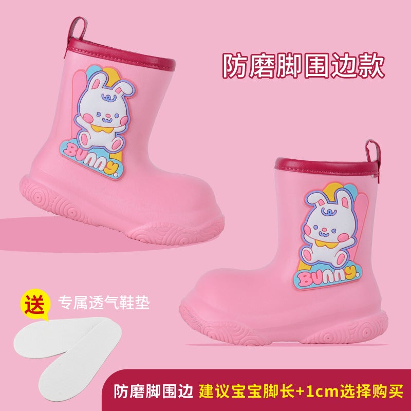 Eva Children'S Rain Boots Boys And Girls Baby Water Shoes Cartoon Outwear Students Waterproof Shoes Non-Slip Water Boots Soft Bottom Rain Boots - Image 1