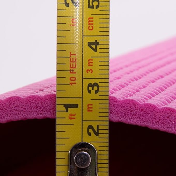 Mesuca Yoga Mat - Pink, 6 Mm - Image 4