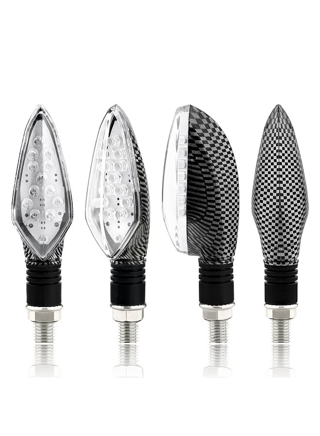 MUNTAQI Motorcycle LED Turn Signal Lights Blinkers Front Rear Indicators for Motorbike Universal Running Light, 16LEDs, 2pcs - Image 3