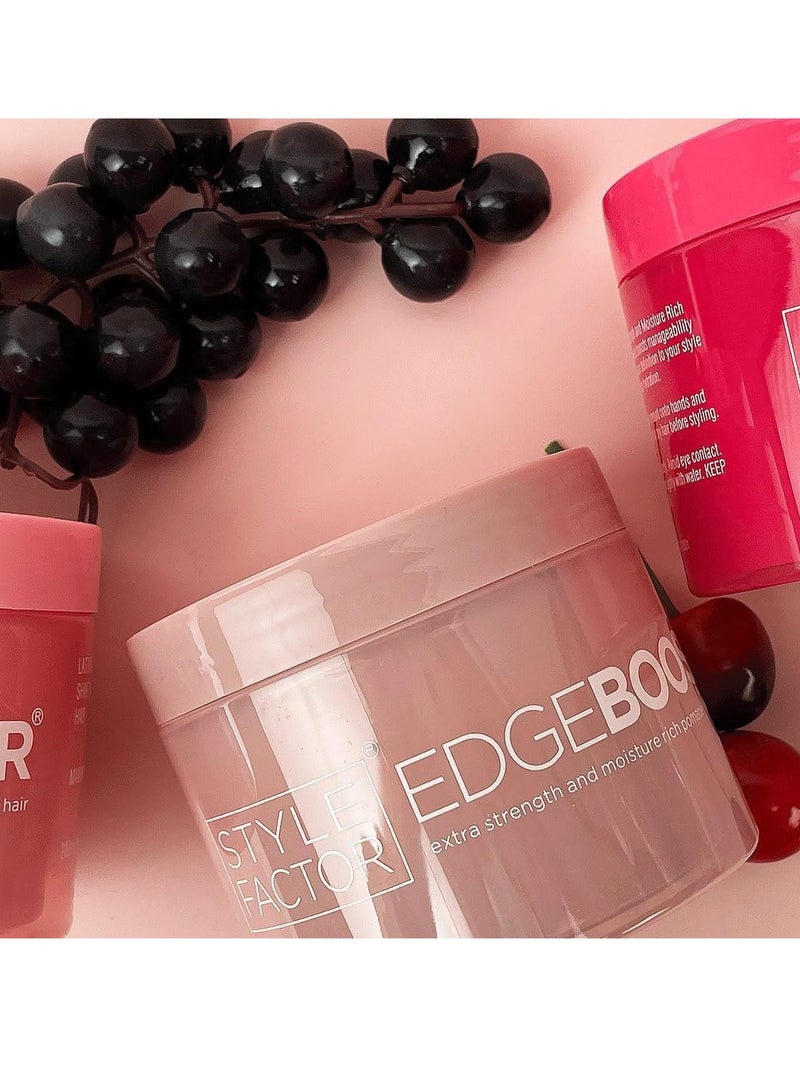 Edge Booster Style Factor Edge Booster Strong Hold Water-Based Pomade - Super Shine & Moisture 3.38oz (MORGANITE)  - Image 2
