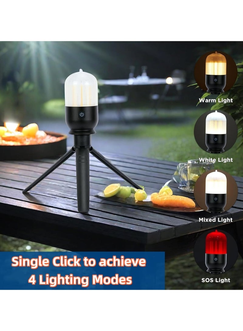 CMGTYYD Camping Lantern Rechargeable - 4 Modes LED Camping Lights with Stand Portable Waterproof Cordless Multifunctional Flashlight for Garden, Tent, Fishing, Outdoor, Indoor - Image 4