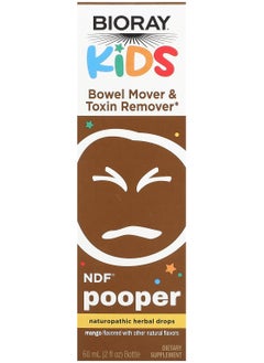 BIORAY Kids, NDF Pooper, Mango , 2 fl oz (60 ml) 