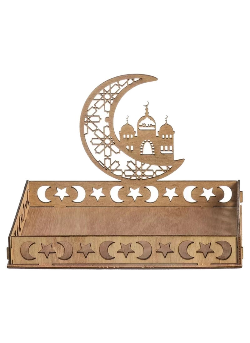 Home Smart Home Smart Ramadan Party Serving Tray for Ramadan Decoration for Home Food Holder Table and Party Favor  - Image 1