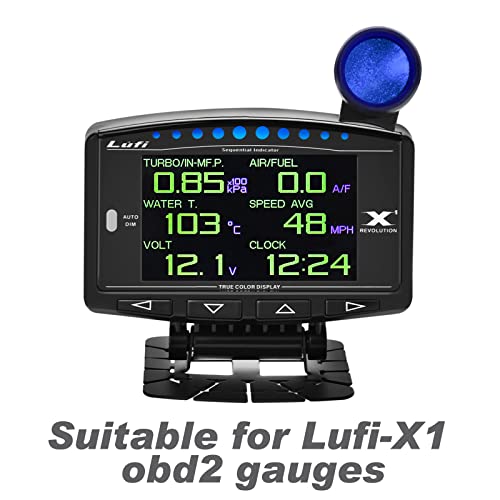 Lufi ضوء إنذار التحويل لوفى - أزرق، تثبيت بشريط مزدوج الوجهين لعدادات لوفى Xf و X1 - Image 3