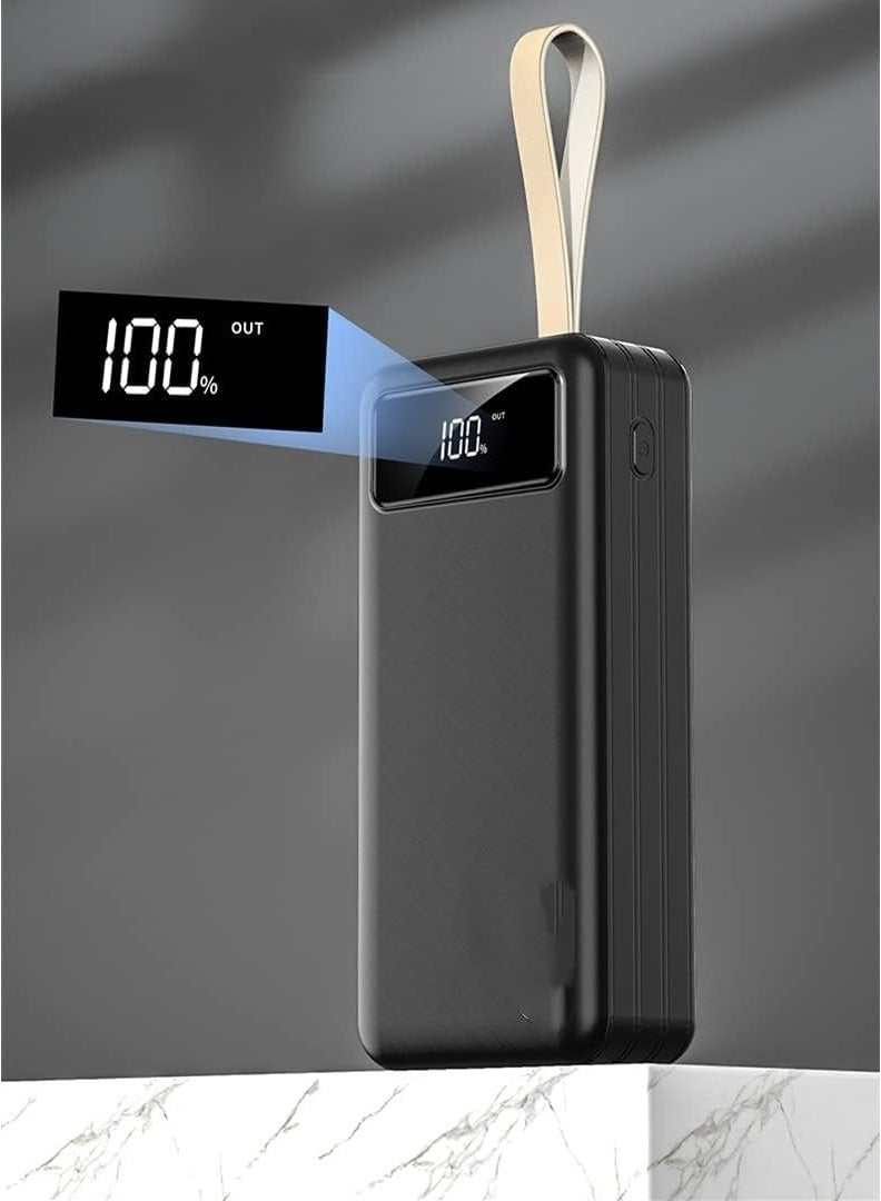 50000mAh Portable Power Bank | High-Capacity External Battery with 4 USB Ports & 2.1A Output - Image 2