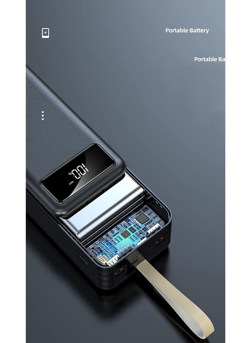 50000mAh Portable Power Bank | High-Capacity External Battery with 4 USB Ports & 2.1A Output - Image 4