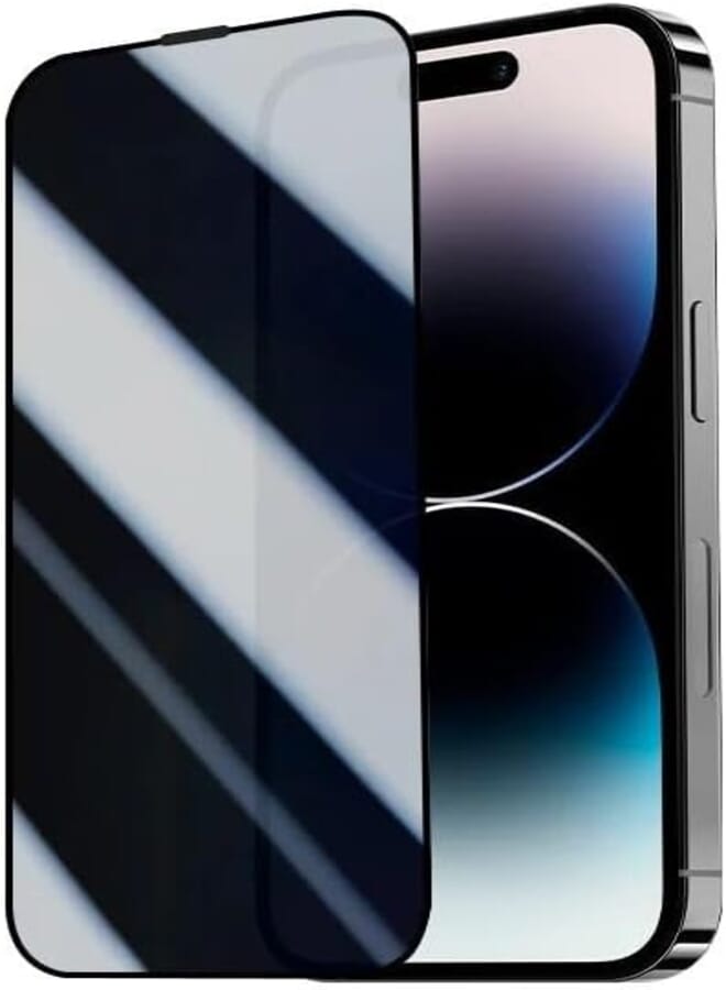 Next Next Store Privacy Tempered Glass Screen Protector Compatible with iPhone 12-9H Hardness - Full Coverage Anti-Spy Privacy (Privacy)