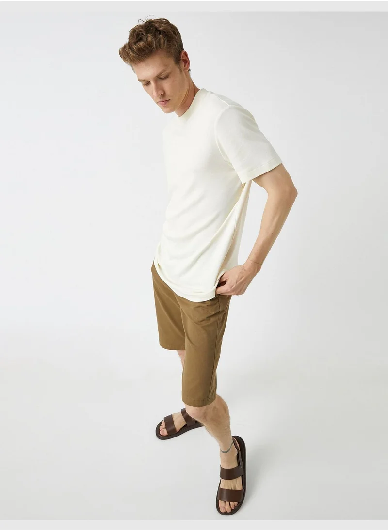 كوتون Chino Bermuda Shorts Cotton