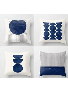 snooze Cushion cover set 4pcs, 40*40 cm, Blue ocean design  - Image 1