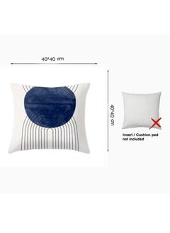 snooze Cushion cover set 4pcs, 40*40 cm, Blue ocean design  - Image 2