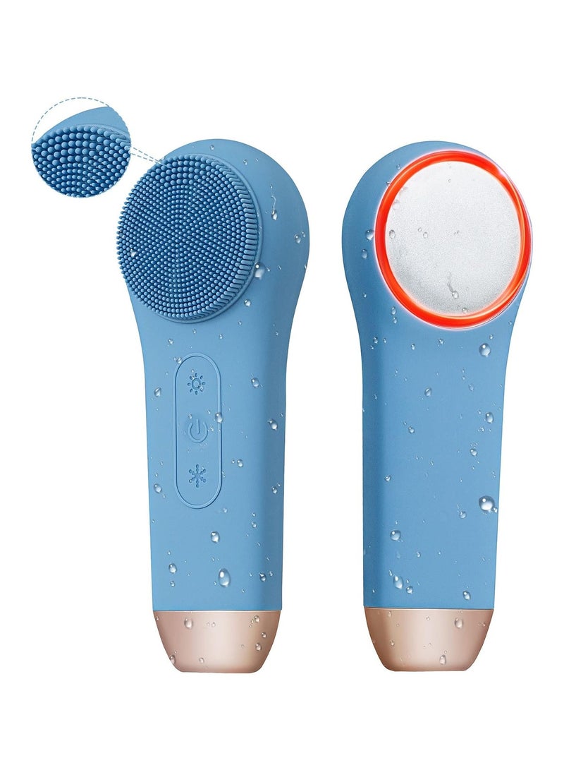 عام فرشاة تنظيف الوجه القابلة لإعادة الشحن، أداة شفط إزالة الرؤوس السوداء، مقاومة للماء IPX7 3 في 1 من السيليكون للتقشير والتدليك وتنظيف المسام العميق - Image 1