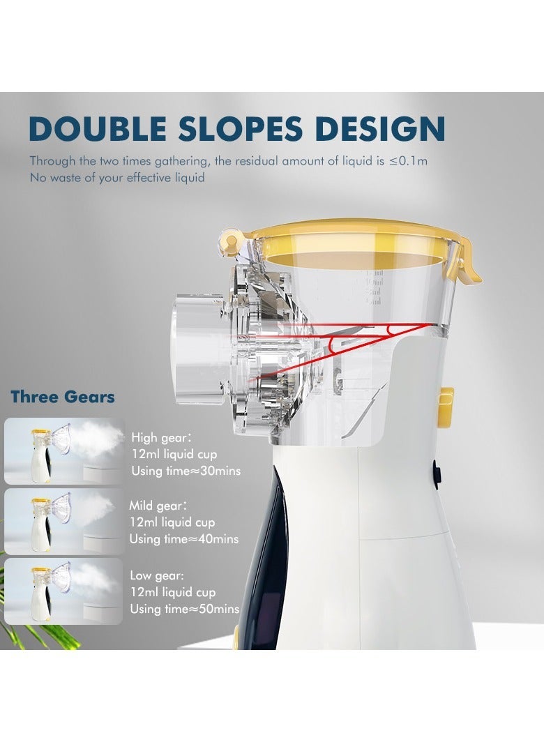 general Household Nebulizer Ultra-Quiet Portable Nebulizer Compact Nebulizer with Auto-Cleaning Mode Nebulizer for Adults Kids Travel and Home Use - Image 4