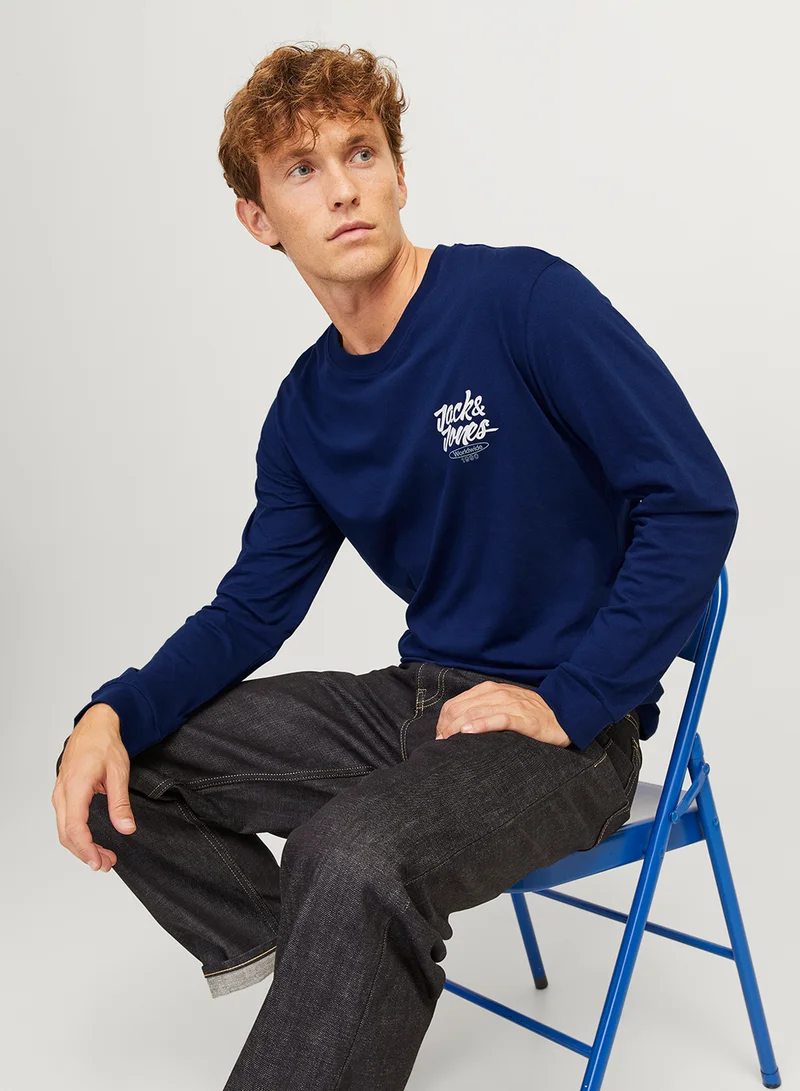 JACK & JONES Graphic Crew Neck Sweatshirt