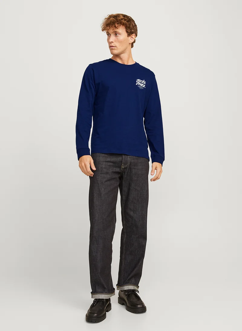 JACK & JONES Graphic Crew Neck Sweatshirt