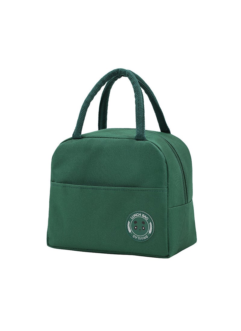 Generic Insulated Lunch Bag Waterproof Aluminum Foil 600D Green 