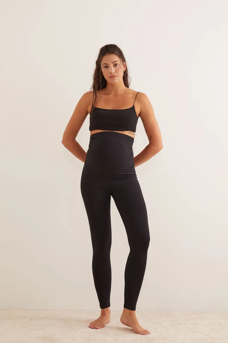 Hays Women's Pregnant Mother Modal Belly Detail Long Leggings