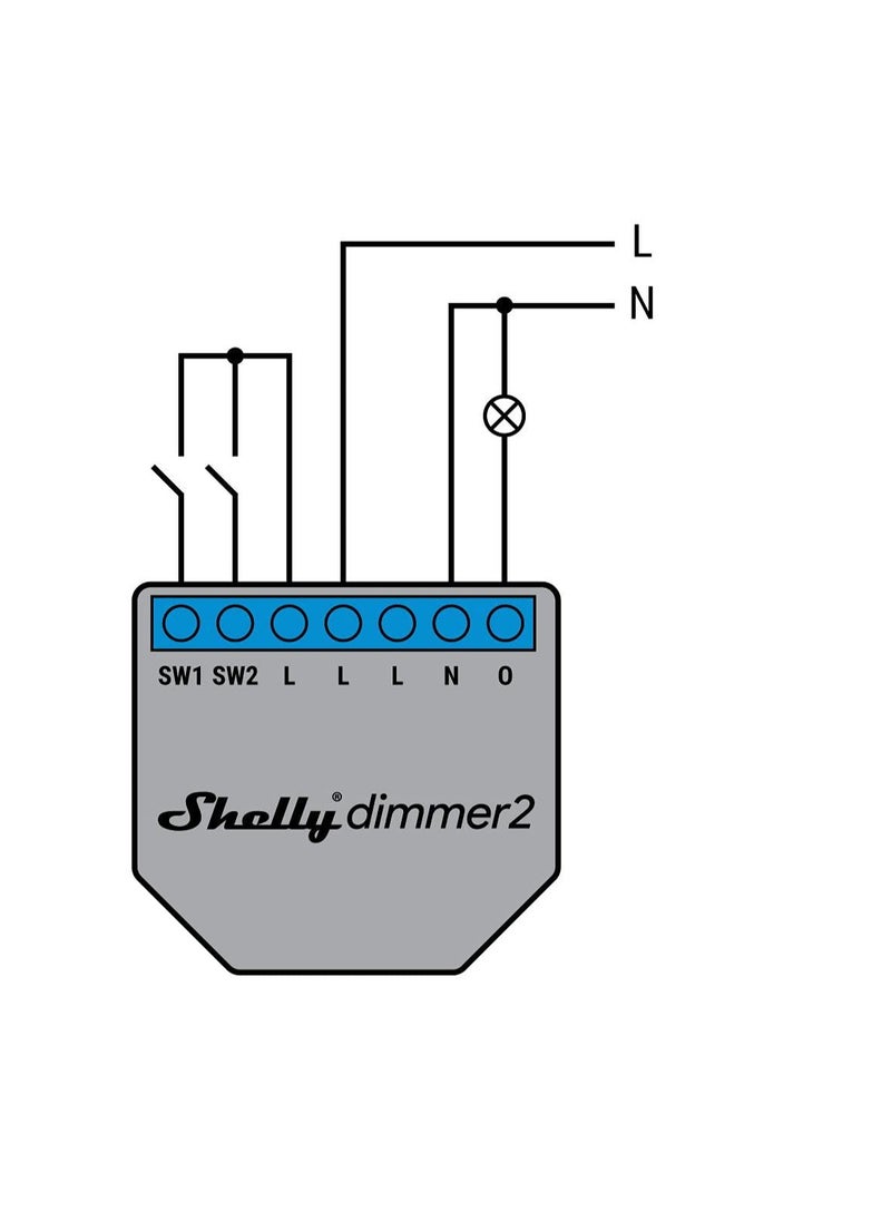 شيلي Shelly Dimmer 2- مفتاح WiFi ذكي للتحكم في الإضاءة  - Image 2