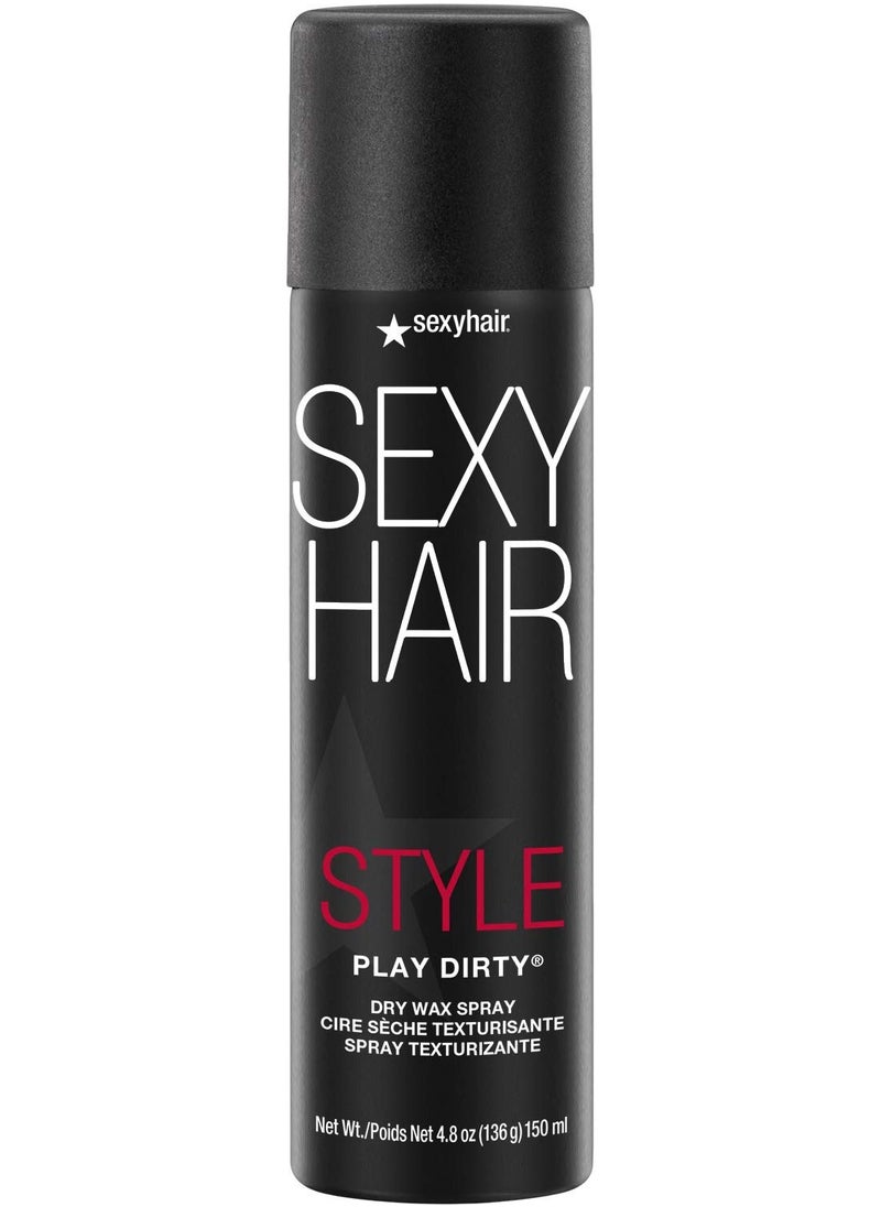 Sexy Hair SexyHair Style Play Dirty Dry Wax Spray | Body and Dimension | Helps Achieve Second-Day Look | All Hair Types  - Image 1
