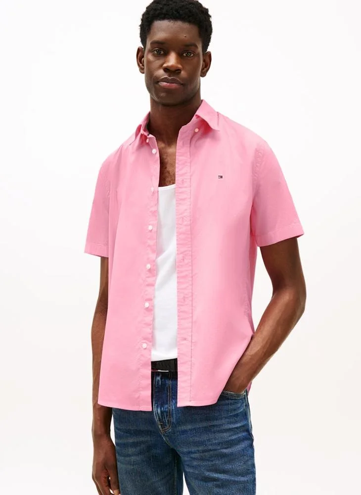TOMMY HILFIGER Short Sleeve Poplin Shirt