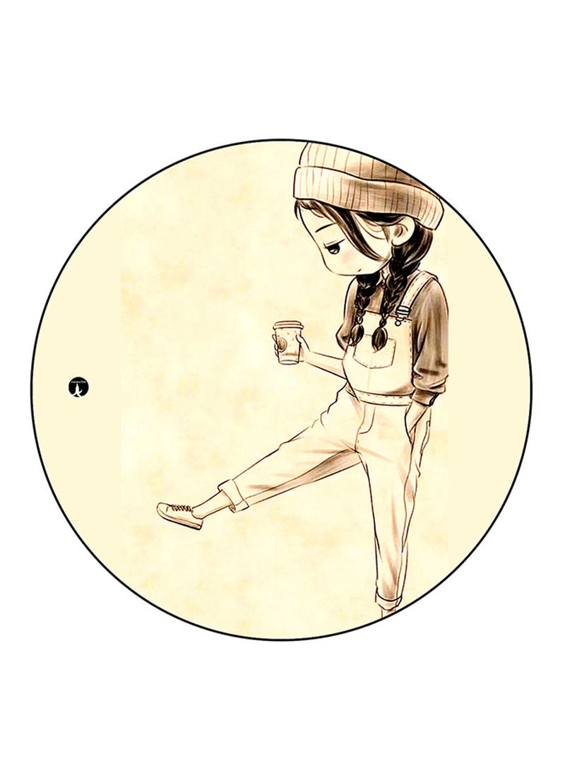 RKN A Girl Printed Mouse Pad Multicolour