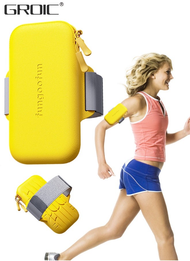 GROIC Phone Arm Bands for Running, Armband Cell Phone Holder for Exercise,Water Resistant Sports Phone Holder with Adjustable Band,EVA Sports Phone Arm Bag  - Image 1