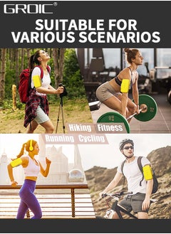 GROIC Phone Arm Bands for Running, Armband Cell Phone Holder for Exercise,Water Resistant Sports Phone Holder with Adjustable Band,EVA Sports Phone Arm Bag  - Image 5
